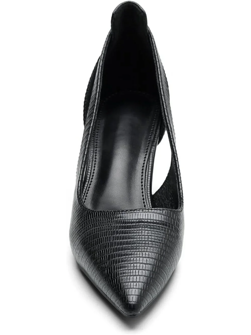 Women's Black Stiletto Heels Closed Pointed Toe Comfortable Pumps Shoes